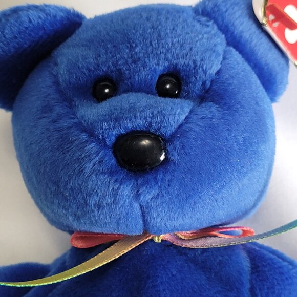 Ty Beanie Baby "Clubby" the Bear with Version #1 Tag Retired Collectible - Picture 2 of 8